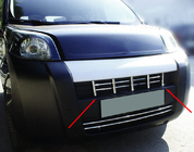 Peugeot Bipper 2008–2017 Grille sierstripset (13-delig, RVS) foto 1