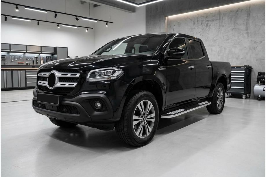 Mercedes X-klasse 2017–2020 Tayga Grey V2 zijtreden (set van 2, aluminium) Image