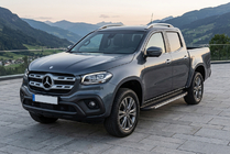 Mercedes X-klasse 2017–2020 Side steps Bosphore Grey (set van 2, aluminium) foto 1