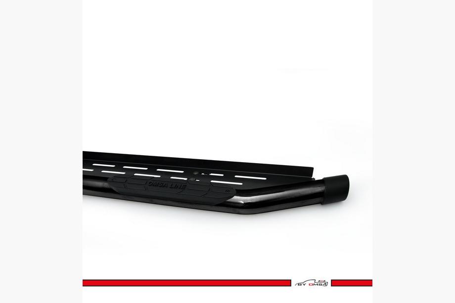 Mercedes X-klasse 2017–2020 Almazon Black side steps 76 mm (2 stuks, metaal) Foto 3