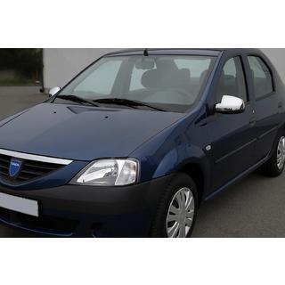 Spiegelkappen bovenste deel (2 st., RVS) Dacia Logan I 2005–2008 foto 1