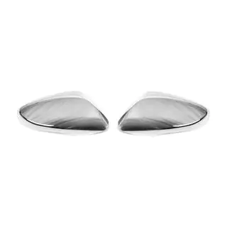 Spiegelkappen met uitsparing voor knipperlicht (2 stuks, RVS) foto 2