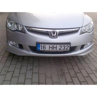Voorbumper lipspoiler 2006-2009 (spuitklaar) Honda Civic Sedan VIII 2006–2011 foto 2