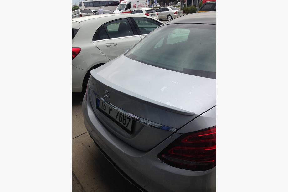 Mercedes C-klasse W205 2014–2021 Meliset spoiler (spuitklaar) Image