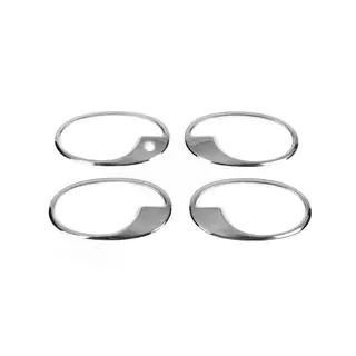 Chroom deurgreepomlijsting (set 4 stuks, RVS) foto 2