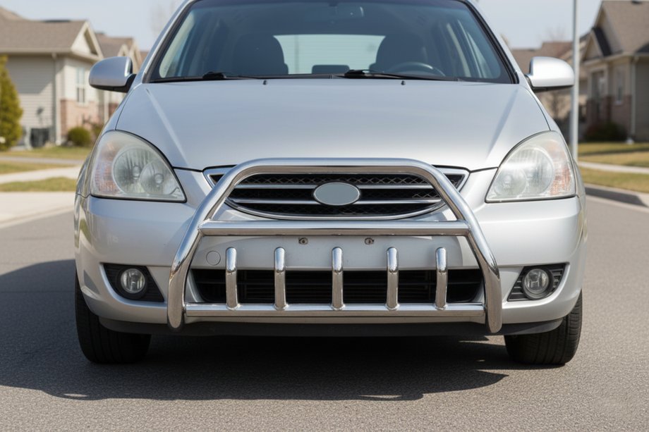 Kia Carens 1999–2012 Bullbar WT003 (RVS) Image