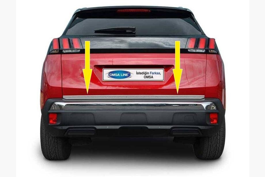 Peugeot 3008 2016–2023 Kofferbakrand (RVS) Carmos - Turks staal Image