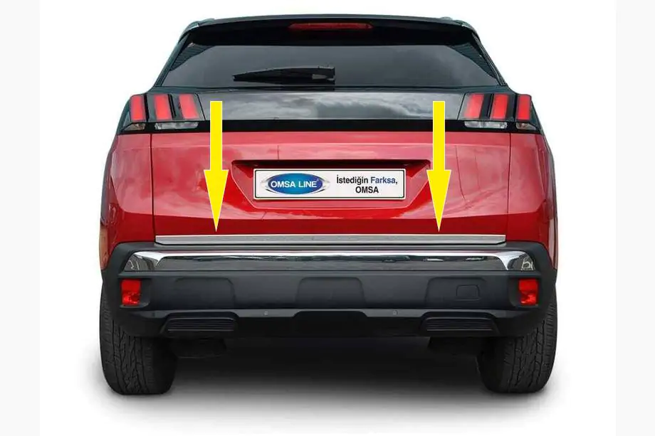 Peugeot 3008 2016–2023 Kofferbakrand (RVS) Image