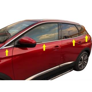 Onderste raamlijsten (8 stuks, RVS) Peugeot 3008 2016–2023 foto 1