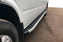 Volkswagen LT 1995–2006 Fullmond side steps (2 stuks, aluminium) foto 1
