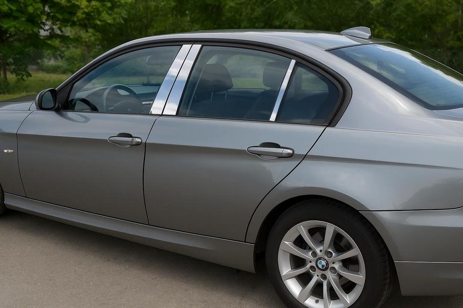 BMW 3-serie E90/E91 2005–2011 RVS deurstijl sierlijsten Image