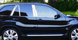BMW X5 F15 2013–2018 Sierlijsten voor deurstijlen (RVS) foto 1