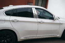 BMW X6 E71 2008–2014 Complete raamomlijsting set (10 st., RVS) foto 1