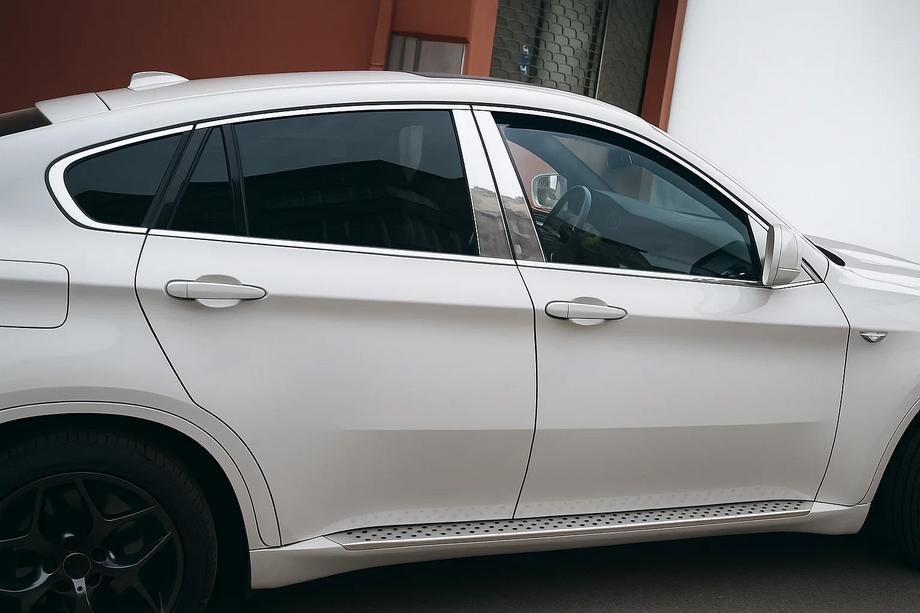 BMW X6 E71 2008–2014 Complete raamomlijsting set (10 st., RVS) Image