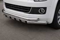 Volkswagen T5 Transporter 2003–2010 Voorste bullbar ST015 (RVS) foto 1