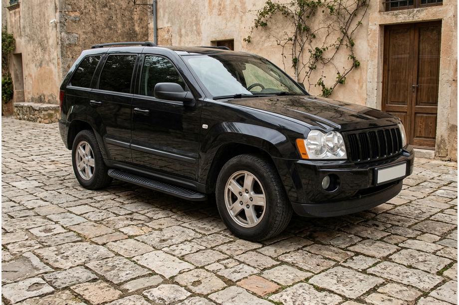 Jeep Grand Cherokee WK 2004–2010 Side steps Tayga Black (2 stuks, aluminium) Foto 1