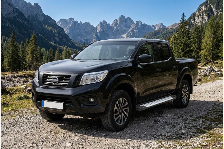 Nissan Navara/NP300 2016– Zijsteps Allmond Grey (2 stuks, aluminium) Image