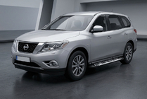 Nissan Pathfinder R52 2012–2021 Side steps Sunrise (2 stuks, aluminium) foto 1