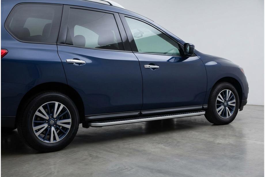 Nissan Pathfinder R52 2012–2021 Zijstappen Tayga Grey (set van 2, aluminium) Foto 1