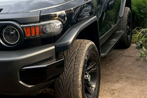 Toyota FJ Cruiser 2006–2022 Side steps Allmond Black (2 st., aluminium) foto 2