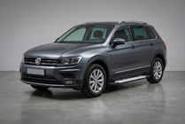 Volkswagen Tiguan 2016–2023 Side steps Allmond Grey (2 stuks, aluminium) foto 1