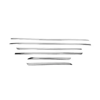 Deurstrip set (6 stuks, RVS) foto 3