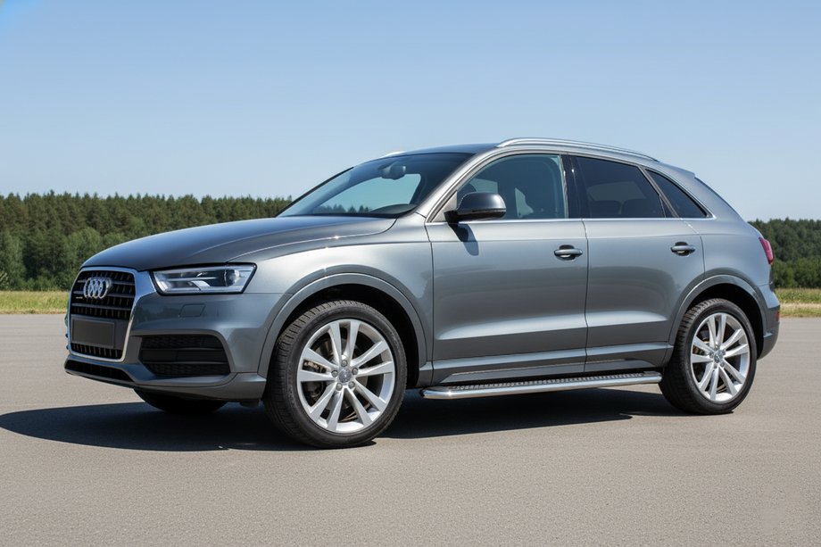 Audi Q3 2011–2019 Zijtreden Maydos V2 (2 st., aluminium/RVS) Image