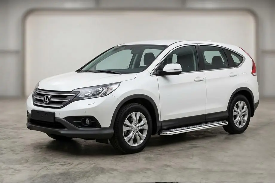 Honda CRV 2012–2016 Zijtreden Maydos V2 (2 st., aluminium/RVS) Image