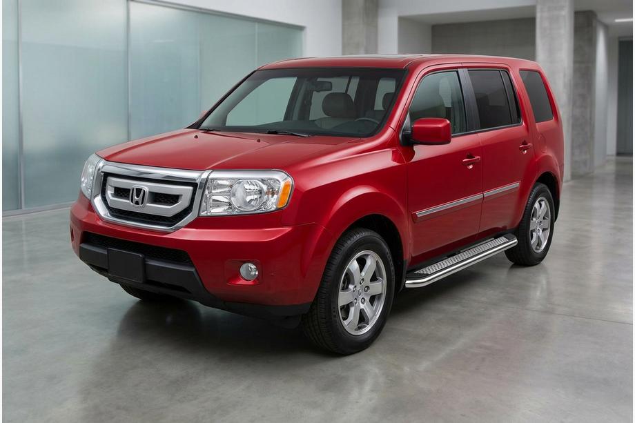 Honda Pilot 2008–2015 Zijtreden Maydos V2 (2 st., aluminium/RVS) Foto 1