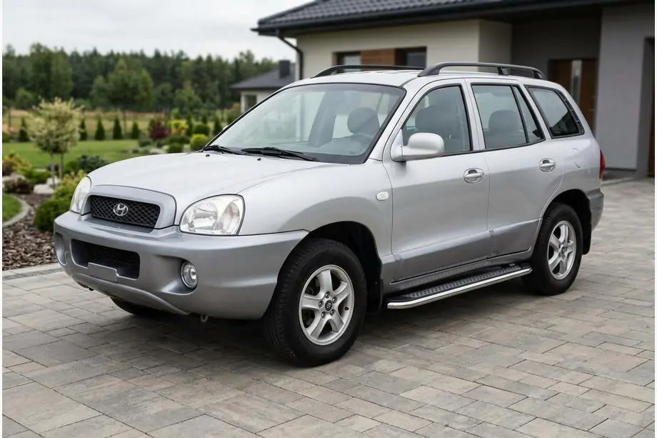 Hyundai Santa Fe 1 2000–2006 Zijtreden Maydos V2 (2 st., aluminium/RVS) Image
