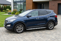 Hyundai Santa Fe 3 2012–2018 Zijtreden Maydos V2 (2 st., aluminium/RVS) foto 1