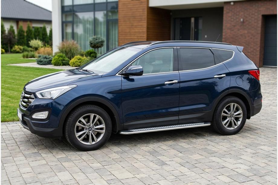 Hyundai Santa Fe 3 2012–2018 Zijtreden Maydos V2 (2 st., aluminium/RVS) Image