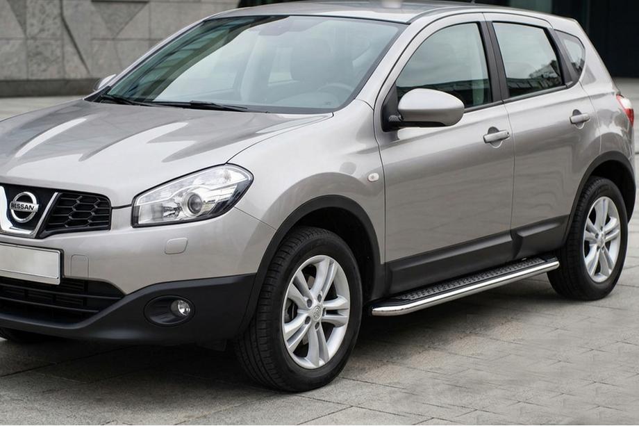 Nissan Qashqai 2010–2014 Zijtreden Maydos V2 (2 st., aluminium/RVS) Image