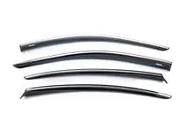 Volkswagen Passat B8 2015–2023 Raamwindschermen met chromen sierlijst SD (4 stuks, Niken) foto 2