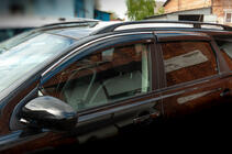 Nissan Qashqai 2010–2014 Raamwindschermen met chromen sierlijst (set van 4, Niken) foto 1