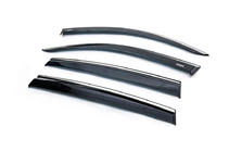 Volkswagen Tiguan 2016–2023 Raamwinddeflectoren met chroomlijst (4 stuks, Niken) foto 2