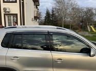 Volkswagen Tiguan 2007–2016 Raamwindschermen met chroomlijst (set 4 stuks, Niken) foto 3