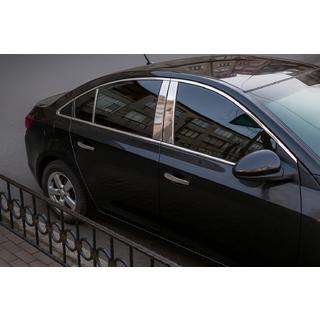 RVS stijllijsten (6-delig) Chevrolet Cruze 2009–2015 foto 1