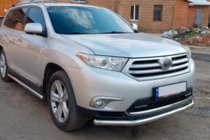 Toyota Highlander 2008–2013 Frontbeschermbeugel ST008 (2010-2013, RVS) foto 3