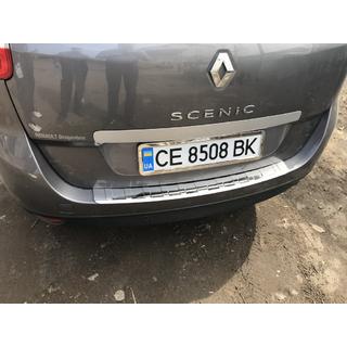 Carmos achterbumperbeschermer (Grand, RVS) Renault Scenic/Grand 2009–2016 foto 2