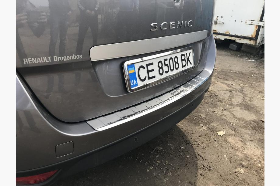 Renault Scenic/Grand 2009–2016 Carmos achterbumperbeschermer (Grand, RVS) Foto 6