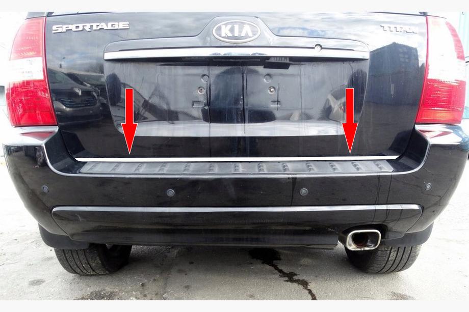 Kia Sportage 2004–2010 RVS kofferbakrand Image