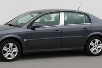 Opel Vectra C 2002–2008 Chroom deurstijl afdekkappen (6 st., RVS) foto 1