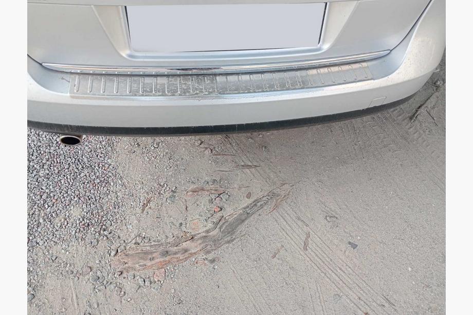 Volkswagen Passat B6 2006–2012 Carmos chroom achterbumperbeschermer (alleen SW) Image