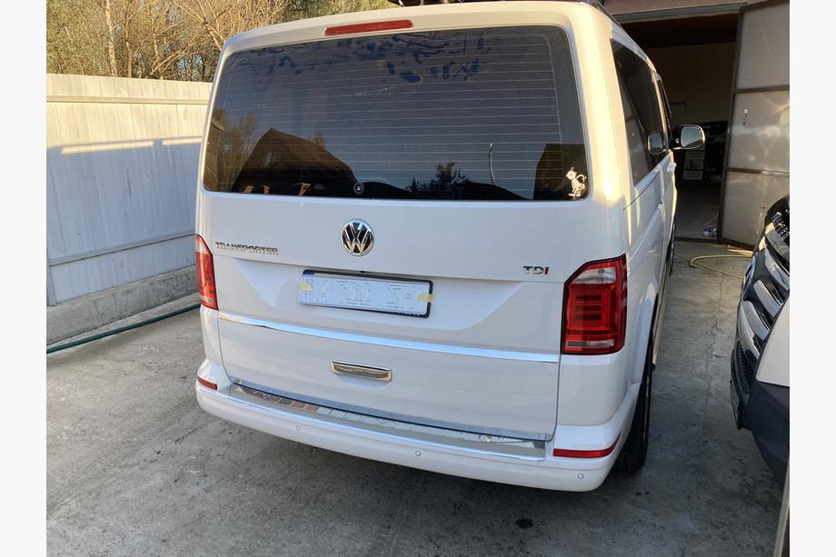 Volkswagen T6 2015–2024 Achterbumperbeschermer Carmos V1 hoogglans (1-deurs, RVS) Image