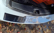 Renault Logan MCV 2013–2022 RVS sierlijst voor achterbumper Carmos (RVS) foto 1