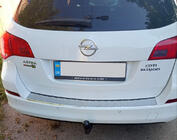 Opel Astra J 2009–2015 Achterbumperbeschermer V-1 Carmos (SW, RVS) foto 1