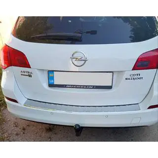 Achterbumperbeschermer V-1 Carmos (SW, RVS) foto 1