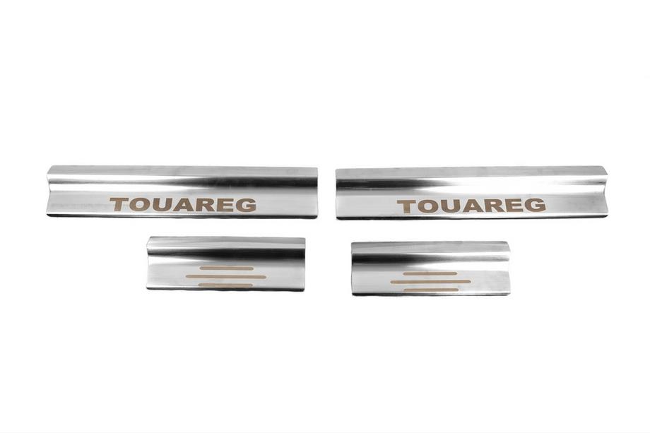 Volkswagen Touareg 2002–2010 RVS instaplijsten binnenzijde Carmos (set van 4) Foto 2