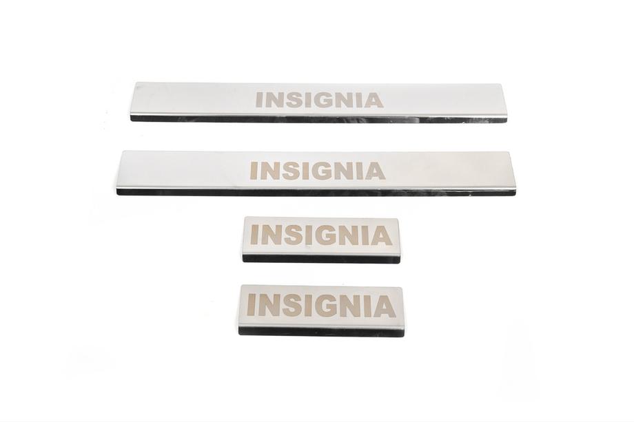 Opel Insignia 2008–2017 Carmos dorpellijsten (set 4 stuks, RVS) Foto 2